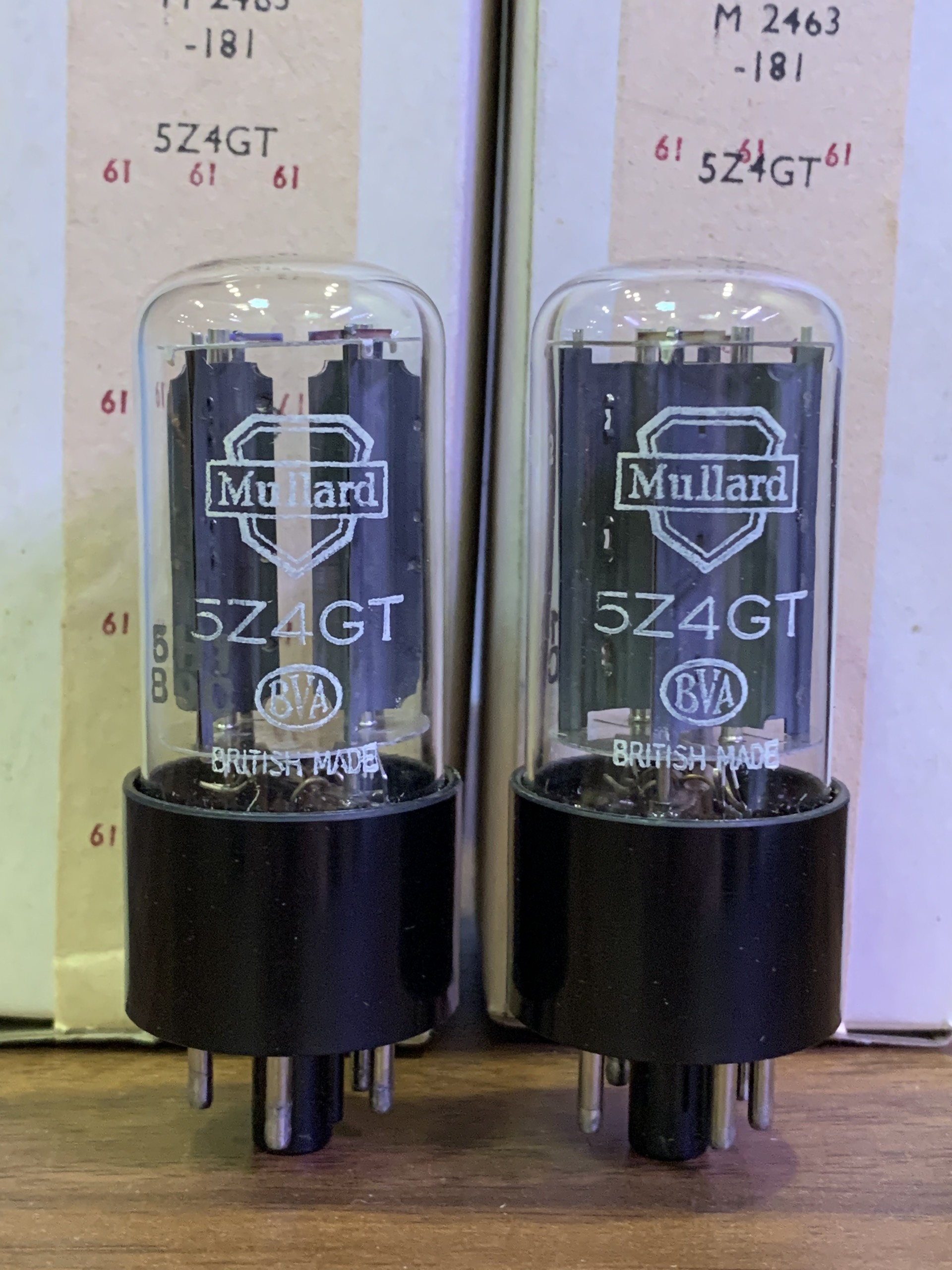 Bóng nắn nguồn 5Z4 – Mullard