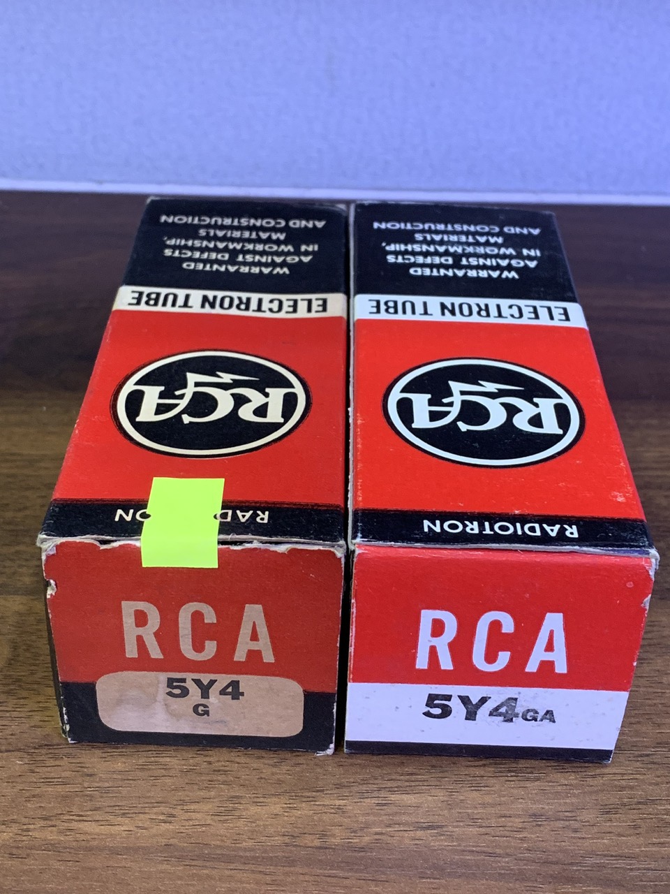 Bóng nắn 5Y4 – RCA – NOS NIB